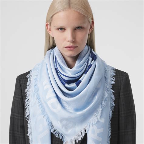 burberry inspired scarf blue